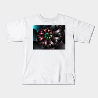 Spiral of Colourful Shapes Kids T-Shirt